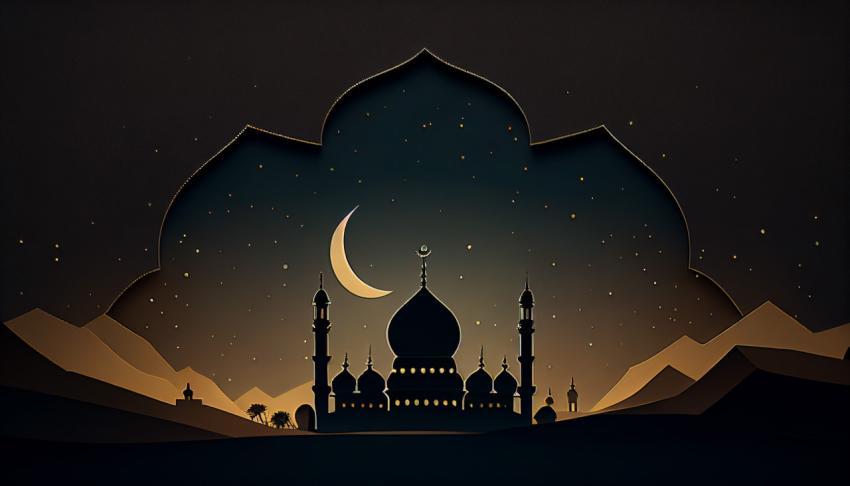 Eid background, HDR, 8K, High Resolution